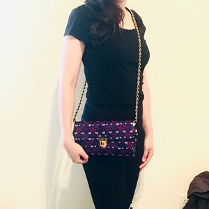 Prada Floral Jacquard Satin Crossbody Bag